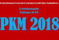 Pengumuman Pembukaan PKM 2017 di Danai 2018